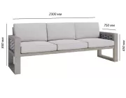 Комплект Тусон диван, 2 кресла и стол №2 10
