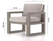 Комплект Медисон диван, 2 кресла и стол №1 9