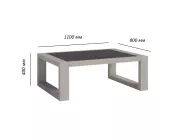 Стол журнальный Медисон WOOD 6