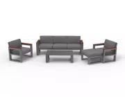 Комплект Медисон WOOD диван, 2 кресла и стол №2 4