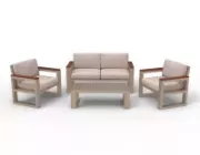 Комплект Медисон WOOD диван, 2 кресла и стол №1 5