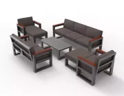Комплект Медисон WOOD 2 дивана, 2 кресла и стол №1 4
