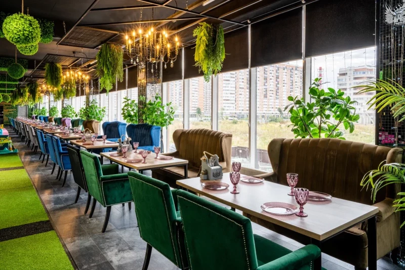 Рулонные шторы для сети семейных ресторанов ГОРОД ДЕТЕЙ